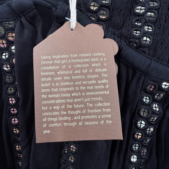 Anthropologie Forever‎ That Girl V-Neck Sequin Embellished Tank Black XL - Picture 12 of 14